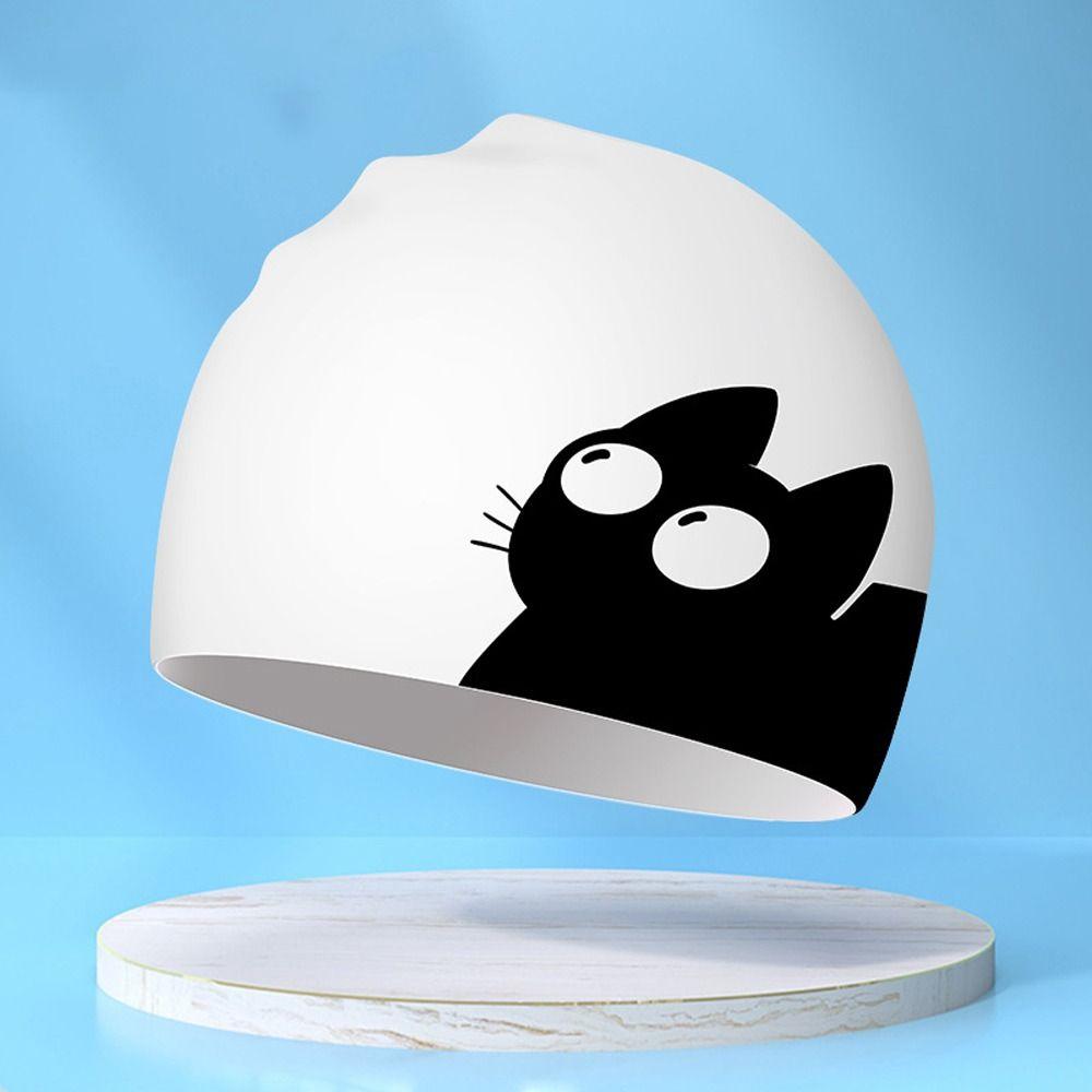 Elastic Kid Swimming Hat Silicone Bathing Hats Cap Water Sport Children Swimming Cap  Summer