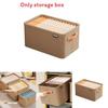 Modern Minimalist Fabric Storage Bin With Foldable Design For Clothing And Toy Organization