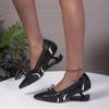 Fashion Pumps Women Shoes Bow Slip-On Shallow Shoes Wedding Party Pointed Toe High Heels Pump Femme Special-shaped heel