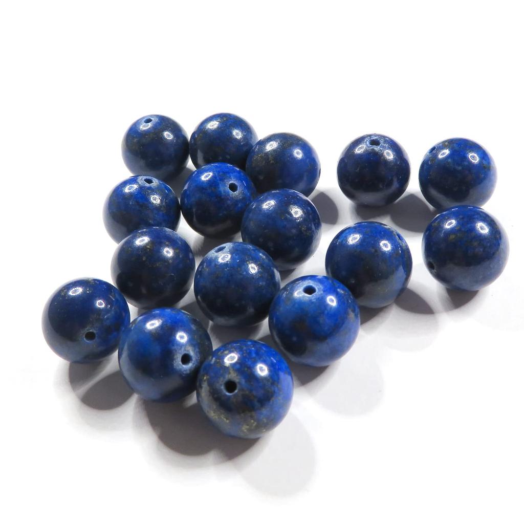 Natural Stone Beads, 5A Lapis Lazuli, Round Beads, Sold by the Gram, Power Stone [Smile Stone] (10mm, Approximately 18 Beads, Approximately 30g)