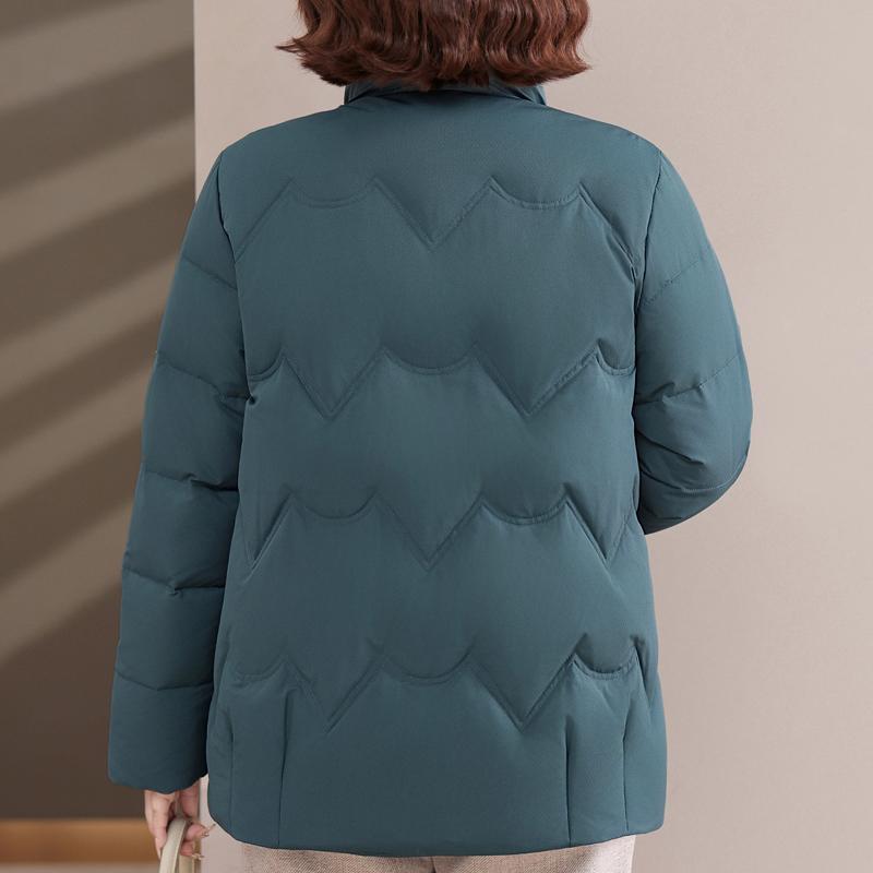 Plus Size Middle Age Women's Winter Down Jackets Thick Warm Embroidery Down Coats Woman Outerwears