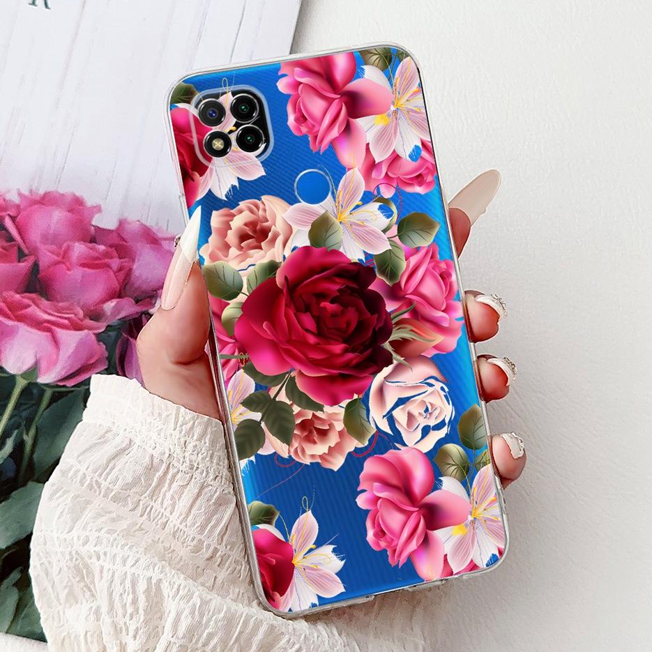 For Xiaomi Redmi 9C Case 6.53'' Cute Love Heart Painted Cover Soft Slim Phone Case For Xiaomi Redmi 9C NFC Redmi9C Fundas Bumper