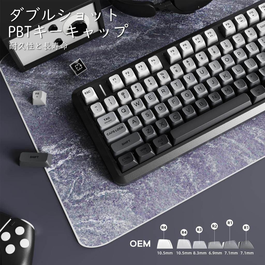 ZIYOU LANG X FREEWOLF M75 Wireless Gaming Keyboard with Smart Display PBT Gradient Rainbow TKL Membrane Keyboard with Mechanical Feel for & Knob,