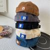 Cordlose Cordkappe für Herren Damen Unifarben Retro Beanie Kuppelkappen Verstellbare Hausbesitzer Docker Cap Streetwear Hip Hop Hüte