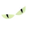 2pairs Reflective Devil's Eye Stickers For Car and Motorcycle Decor Luminous Improves Night visibility Safety Durability Fashion