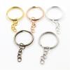 20pcs 25mm 28mm 30mm Rings Keychain Key Ring Chain Multi-colors Round DIY Jewelry Making Accessories Findings
