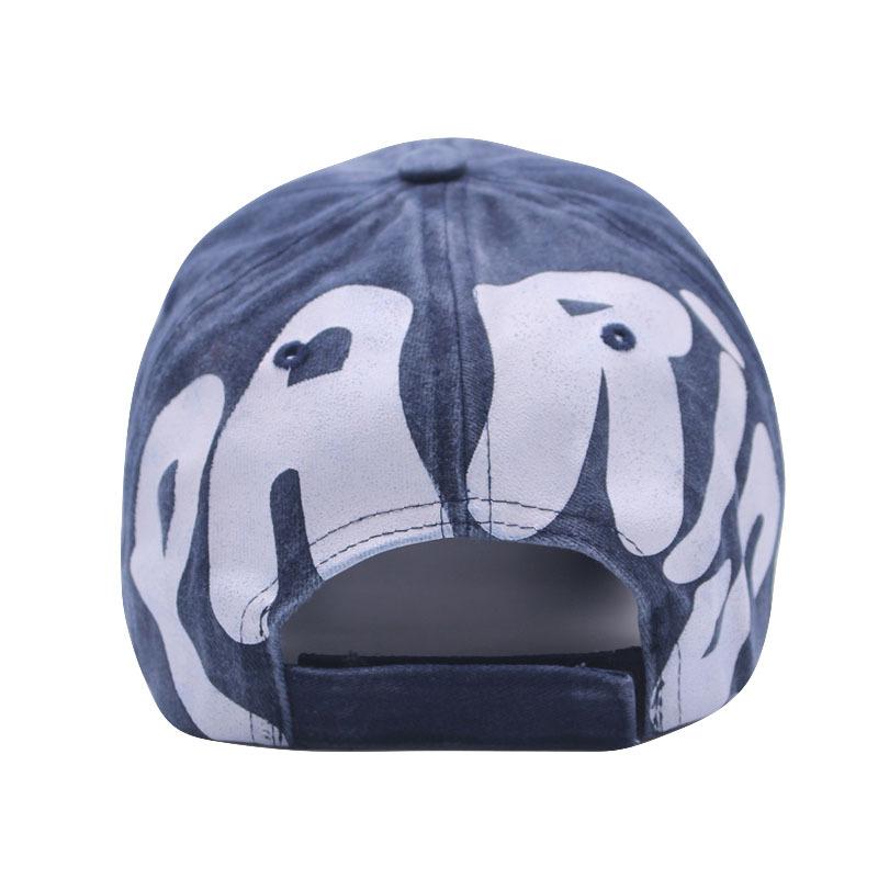 Spring and Autumn New Retro Old Street Graffiti Letter Baseball Cap Female Face Small Edging Washed Couple Hat