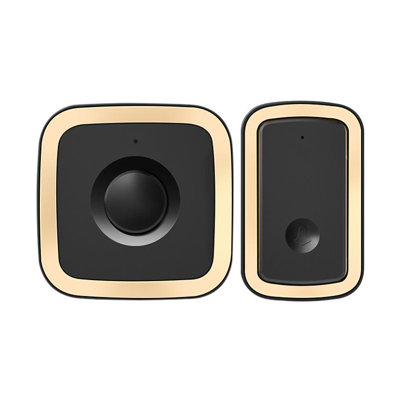 Smart Wireless Battery-Free Doorbell with Long-Range Pager and Waterproof Design Standard Model