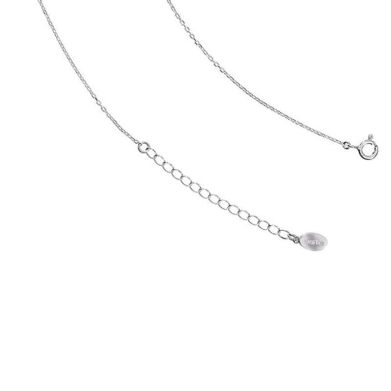 Green [925 Silver] Un.silver.181 / Ribbon Necklace