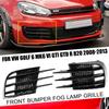 For Volkswagen VW Golf 6 MK6 VI GTI GTD R R20 2008-13 Front Bumper Fog Lamp Grille Spoiler Fog Light Eyebrow Eye Wind Knife Trim