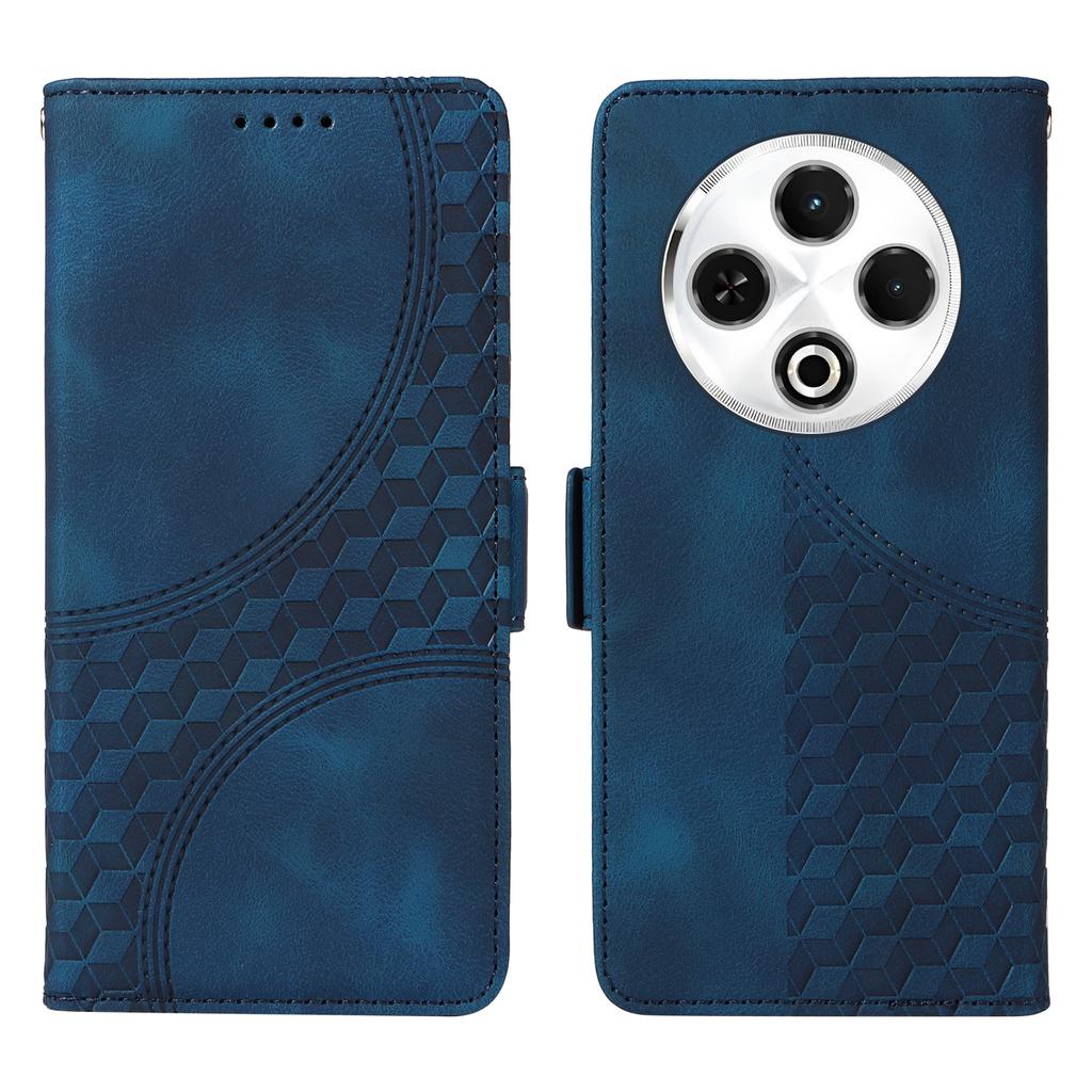 For TECNO Spark 30 4G Case PU Leather Phone Cover Rhombus Starry Imprinted