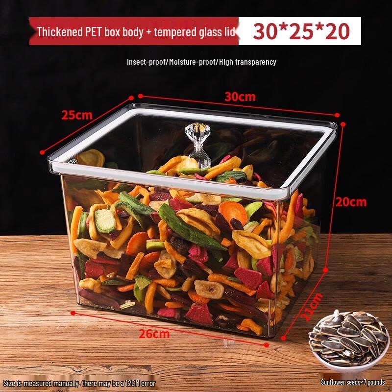 Miaojiayi Commercial Plastic Food Storage Container with Glass Lid