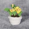 1pcs Simulation Flower Red Rose Potted Plant Garden Scene Flowers and Greenery Potted Plants Micro Landscape Potted Garden Greenery
