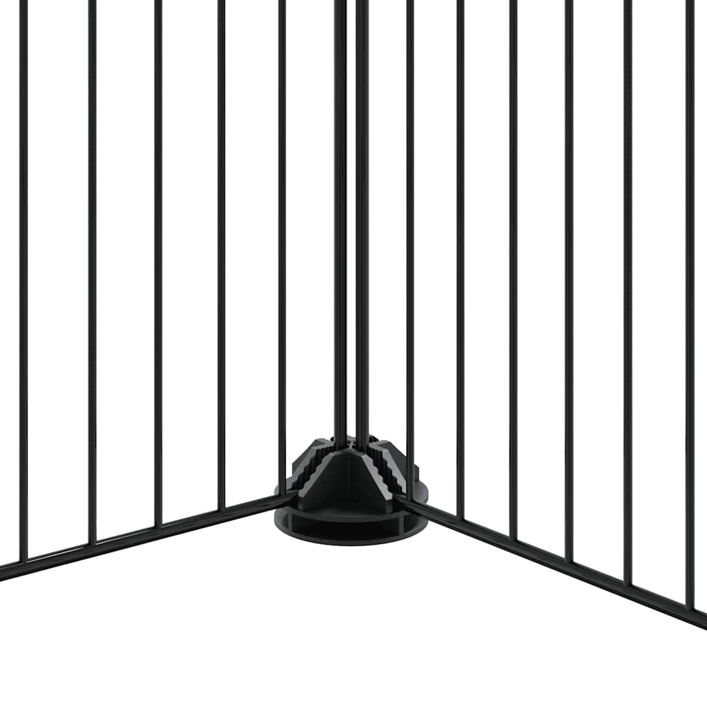20 piece Pet Cage with Door Black 35x35 cm Steel