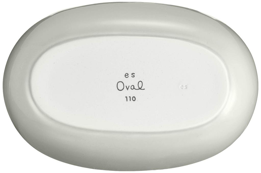 Hasami ware oval GY "essence" bowl, medium,
