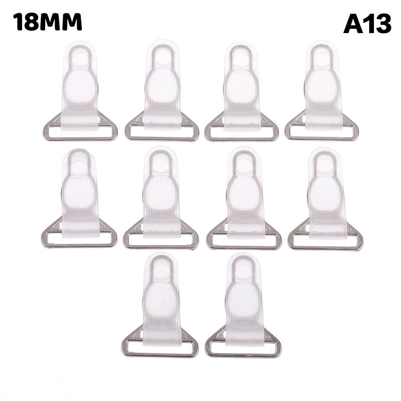 10Pcs 10/12/15/18Mm Metal Adjust Buckle For Corset Leg Garter Belt Clip Hook Suspender Ends Buckles Hosiery Stocking Grips
