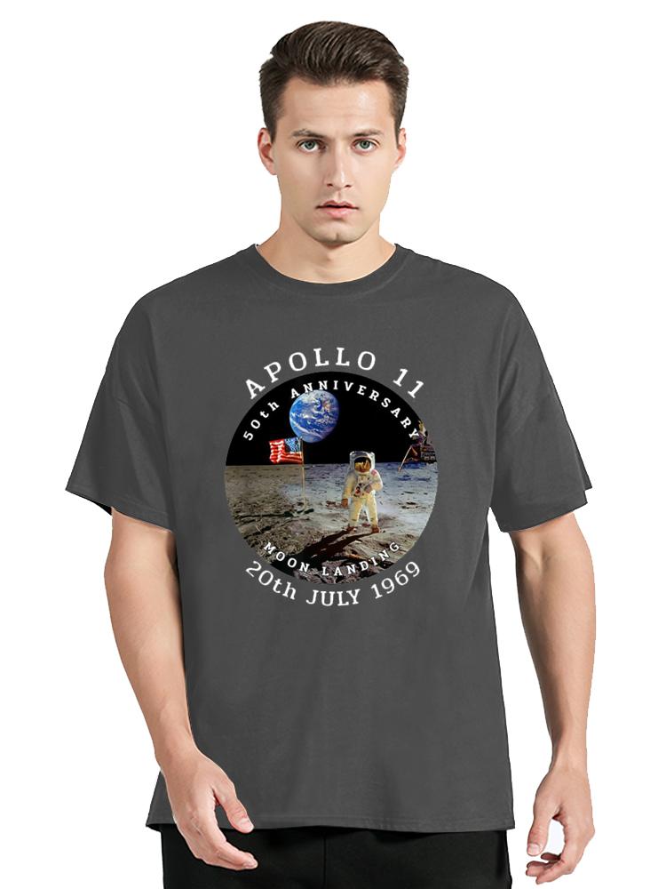 Apollo 11 50th Anniversary Moon Landing 1969 2019 t-shirtunisex cotton Tops Tee Clothing Oversized T Shirt Fashion Classic Style