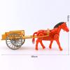 Funny Electric Horse Model Plastic horse-drawn vehicle  Children Early Learning Tool
