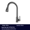 Stainless Steel Telescopic Swan Neck Faucet, Universal Rotation, Hot/Cold Compatible.