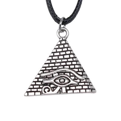 45cm Necklace Leather Chain Big Eye Of Horus Minimalist Jewelry Components QN029