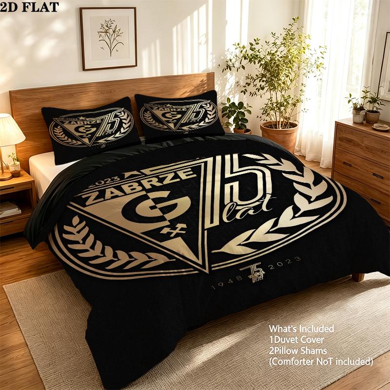 Grnik Zabrze Pattern Bedding uilt Set uilt Cover Pillowcase Home Decoration Birthday Gift (1 * duvet cover + 2 * pillowcase without core)