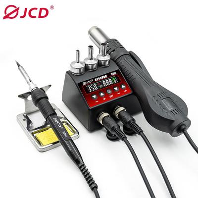 JCD 750W New 8898Pro 2 In 1 Soldering Station LCD Display Adjustable Temperature Air Flow Control BGA SMD IC Welding Rework Tool