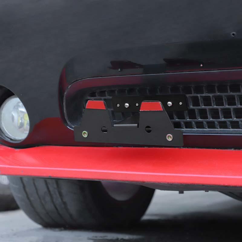 Car Metal Front License Plate Holder Bracket  Fit For Dodge Challenger 2009-2014 Exterior Accessories