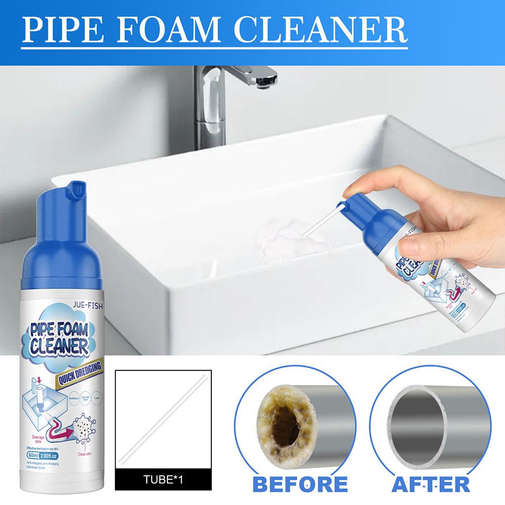 Pipe Dredge Drain Foam Cleaner Clog Remover Deodorant Drain Pipe Cleaner Odor Eliminator Pipe Dredging Agent Sink Drain Cleaner