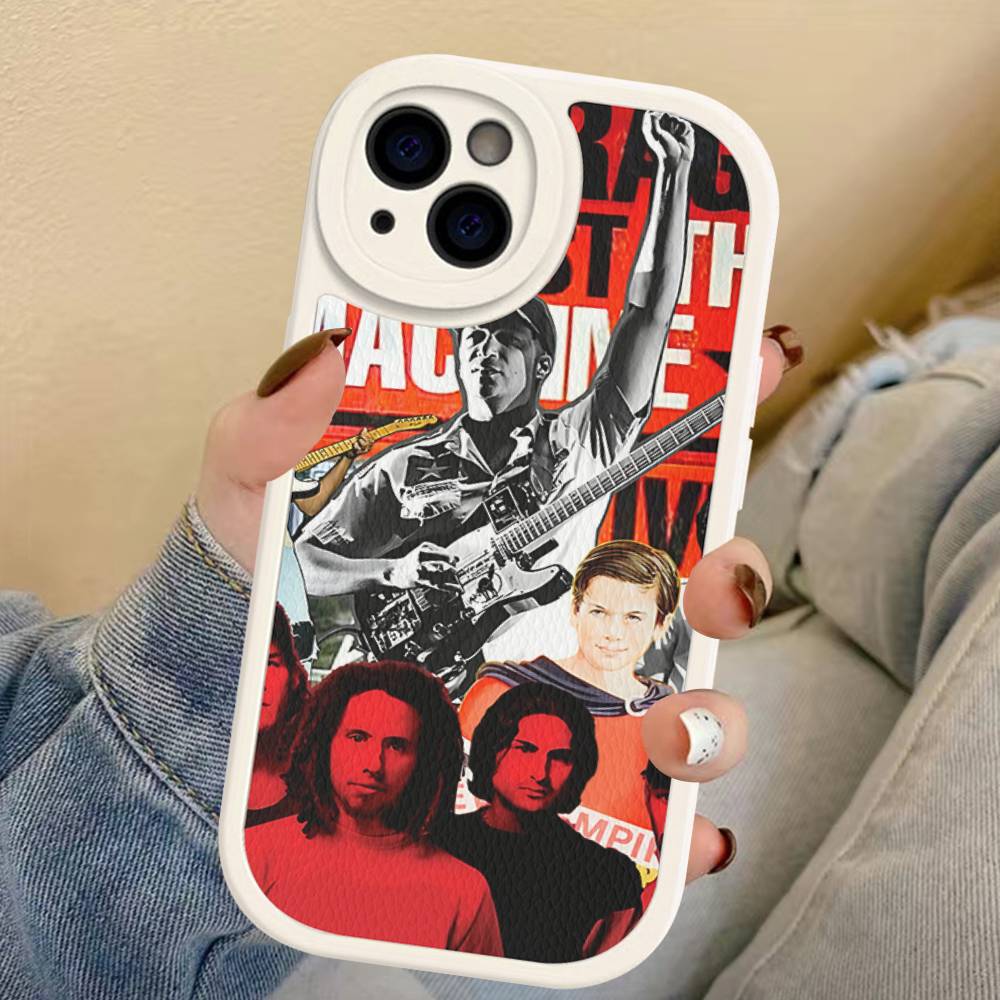R-Rage A-Against T-The M-Machine Band Phone Cover For IPhone 16 15 14 13 12 11 Pro Max Plus Leather Soft Case