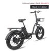 KETELES KF9 Elektrofahrrad 2000W Doppelmotor 48V26AH Lithiumbatterie Elektrofahrrad Klappbar 20*4 Zoll Fat Tire Erwachsene Schnee E-Bike