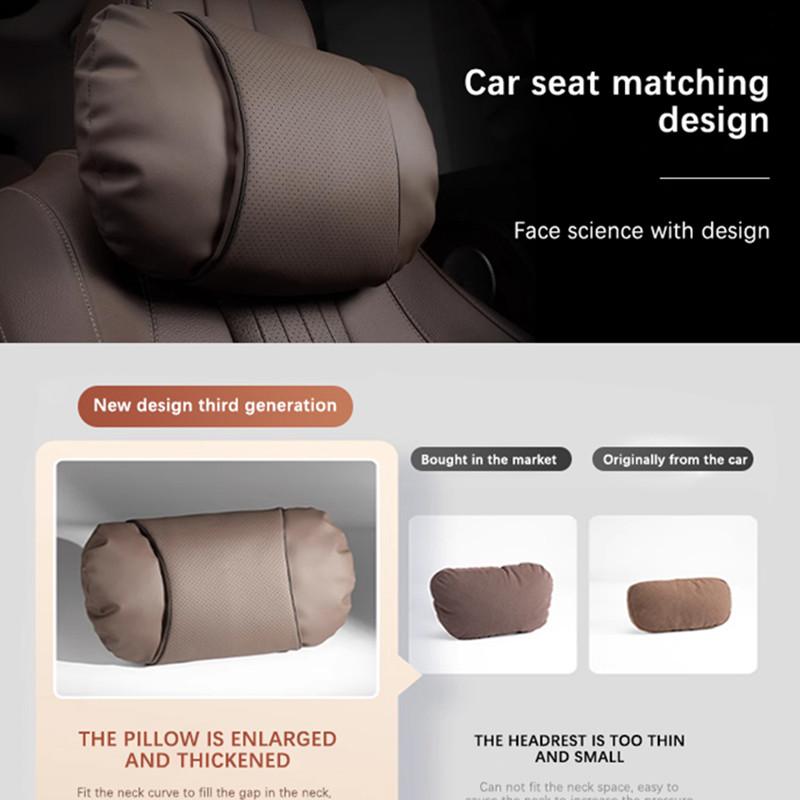 Car Seat Headrest Restraint Auto Safety Head Neck Rest Relax PillowFor VW Atlas Teramont Atlas Teramont T-Roc TRoc  Jetta MK3