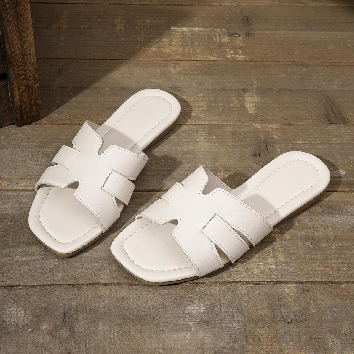 

Летние тапочки для женщин на плоской подошве, роскошные пляжные тапочки для женщин, сандалии, слайд-шоу с трендовым брендовым дизайном для женщин 36