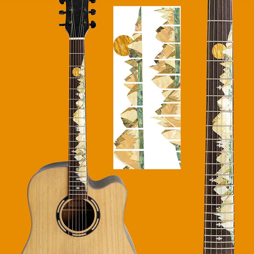 PVC Guitar Fretboard Sticker Guitarra Accessories Electric Guitar Parts Bass Inlay Decal DIY Instrument Decorations