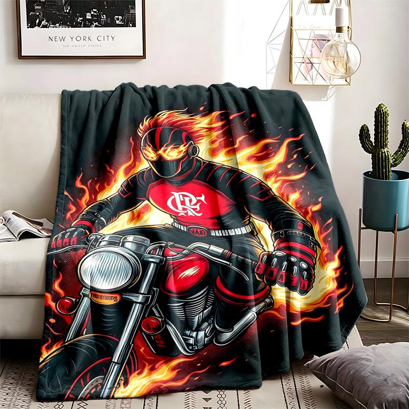 Clube De Regatas Do Flamengo Theme Personalized Outdoor Flannel Blankets Soft And Suitable For All Seasons Perfect For Sofas Beds And Camping