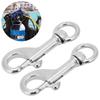 2 Pcs Stainless Steel Diving Snap Hook 68mm Single Ended Snap Swivel Eye Snap Hook  Key Chain