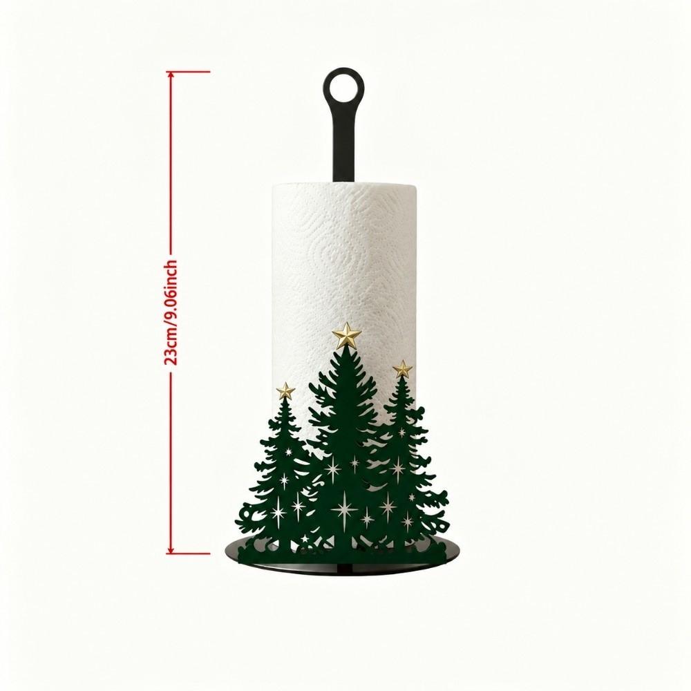 Cartoon Elk Santa Claus Paper Towel Holder For Kitchen Bathroom Dining Room