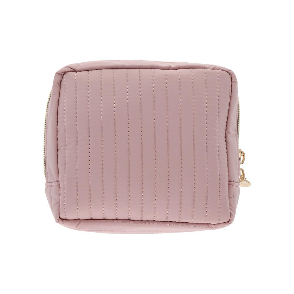 Sun-Star Stationery Retro Plush Collection Yoshitoku Goods Quilted Square Pouch Creamy Rabbit S2338114