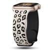 Engraved Leopard for Apple Watch Straps 40mm 44mm 42mm 45mm 41mm 49mm 38mm Silicone Bracelet Series 9 8 7 SE 6 5 4 Ultra2 3 Band