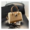Fashion Lock Portable Small Square Bag Winter New Fashionable Shoulder Bag Simple Commuter Messenger Bag