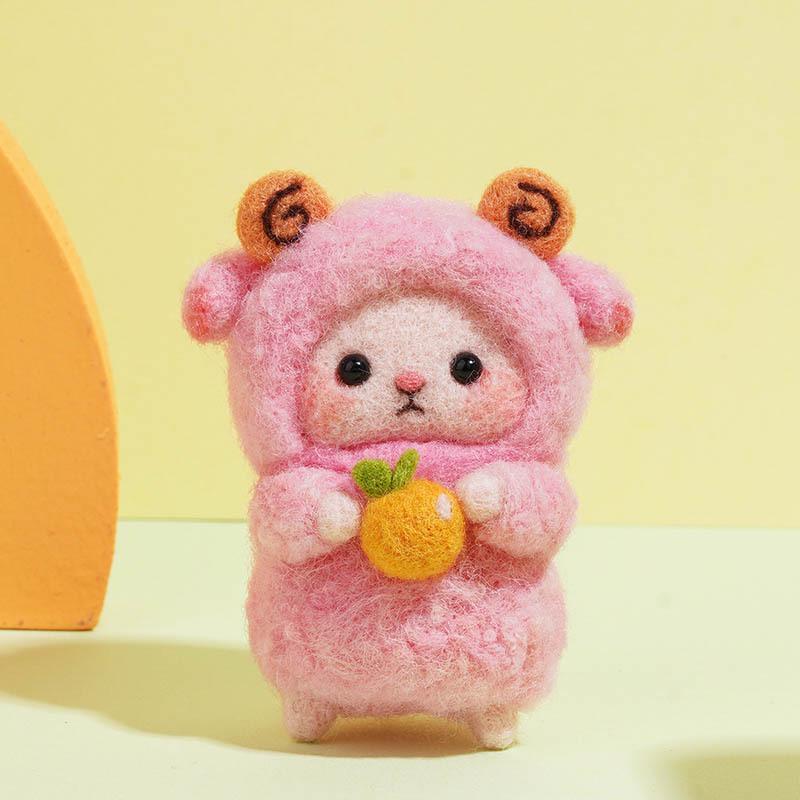 Kit Artizanal DIY Oaie din Pâslă de Lână - Ornament Handmade & Antistres