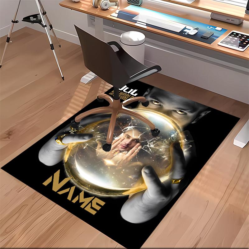 Custom Personalization Jul Rapper Print Area Rug - Soft, Washable Non-Slip Indoor Mat,Living Room,Home&Office Decorative Rug