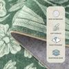 Living Room Carpet Soft Washable Rugs for Dining Room Vintage Print Green Bedroom Carpets Stain Resistant Coffee Table Floor Mat