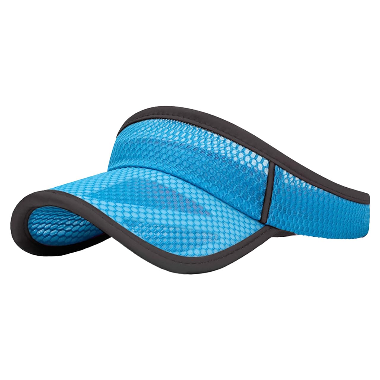 

Plain Visor Mesh Cap Hat for Outdoor Fishing Golf Women Men CA791 [White Fang] (Blue) синий