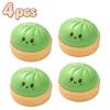 Simulated Colorful Dumpling Squishy Stress Relief Steamed Stuffed Bun Super Soft Slow Rising Decompression Toy for Birthday Gift