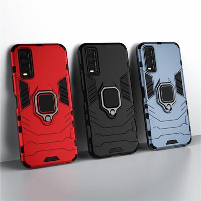 Für Vivo Y20 Hülle V2029 Auto Stoßfest Magnetischer Ring Rüstung Handyhülle Für Vivo Y20i Hülle 6.51" V2027 V2032 Y 20 Coque Funda