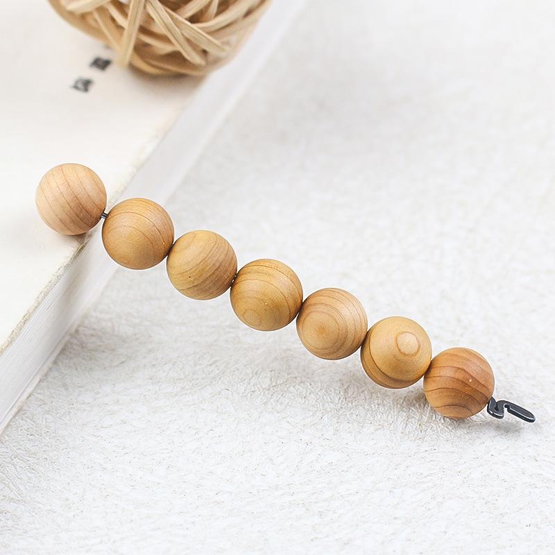 Klippen-Zypresse 10MM Holzperlen für DIY Armbänder & buddhistische Gebetsperlen - 108 lose Perlen für handgefertigtes Zubehör.