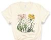 Botanical Shirt, Daisy Wildflower, Flower T-Shirt, Botanical Print Tee, Vintage Inspired Flower Shirt, Daisies, Graphic Spring Shirts Women