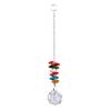 6pcs Color Crystal  Hanging Chakra Glass Pendant For Home Off