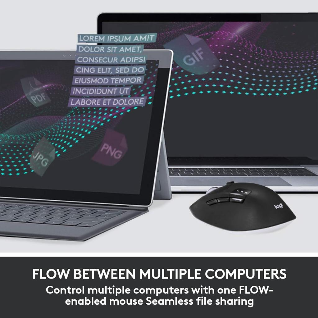 Logitech MK850 Wireless Bluetooth Office Keyboard and Mouse Set Mac iPad Computer Keyboard Dual Mode Connection