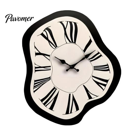 Nicht tickende Holz uhr Moderne unregelmäßige hölzerne Wanduhr, römische Ziffern, leise, nicht tickend, massive hängende Dekoration für Wohnzimmer, Schlafzimmer, Büro